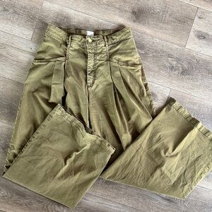 Maeve Oversized Wide-Leg Chino Pants